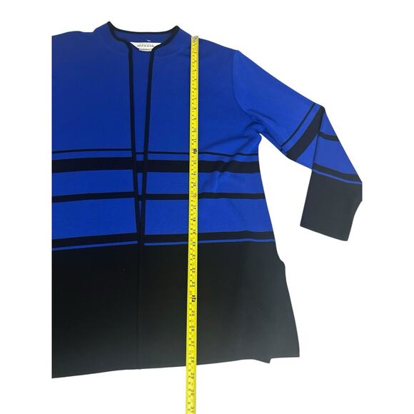 VTG Misook Lot of 3 Knit Green Blue Black Cardigan Jackets Career Travel Large - Picture 12 of 16